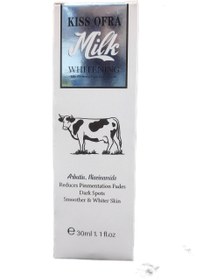 تصویر سرم و لکه بر صورت شیر گاو 30میل milk whitening