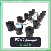 تصویر سیستم هیدروپونیک RDWC ۱۰ سطله با مخزن و پمپ 