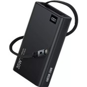 تصویر پاوربانک گرین لاین مدل Retractable ظرفیت ۲۰۰۰۰ میلی آمپر با ۳۵ وات 