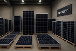 تصویر نیروگاه خورشیدی ارزان برای باغچه و ویلا 