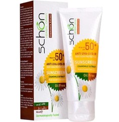 تصویر کرم ضد آفتاب فاقد چربی رنگ بژ SPF50 شون 