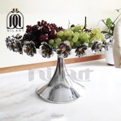 تصویر ظرف میوه دور گلدار 