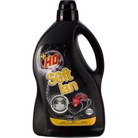 تصویر مایع لباسشویی HD مخصوص لباس تیره سافتلن مدل Black General حجم 3 لیتر Softlan HD Black General Dark Clothes Washing Machine Liquid 3 Lit