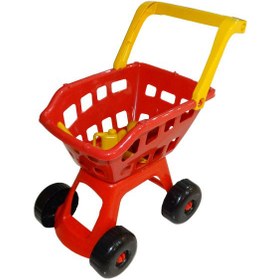 تصویر چرخ خرید همراه میوه اسباب بازی 