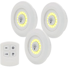 تصویر چراغ زیر کابینتی ریموت دار مهتابی 