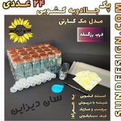 تصویر پک 24 عددی جاادویه شیشه ای مکارتی درب رزگلد مدل آمازون 