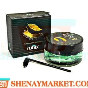 تصویر صابون لیفت ابرو رنگ سبز روبیکس RUBIX با حالت دهندگی 24 ساعته حجم 50 میل 