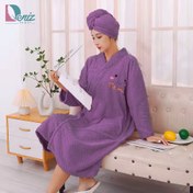 تصویر حوله تن پوش دو تیکه TIME میکروفایبر نانو رنگبندی مختلف 