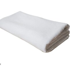 تصویر حوله احرام مردانه سفید ۲/۲۰ متر جنس نخی و پنبه 