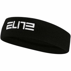 تصویر خرید اینترنتی هد بند و مچ بند مردانه سیاه نایک N.100.6699.010.OSSiyah Elite Headband Unisex Saç Bandı N.100.6699.010.os-siyah