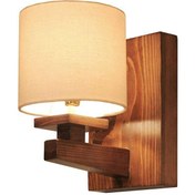 تصویر چراغ دیواری چوبی کلاسیک مسینا Vs1 Wall lamp Vs1