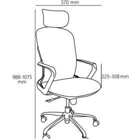 تصویر صندلی مدیریتی نیلپر Nilper OCM 117 