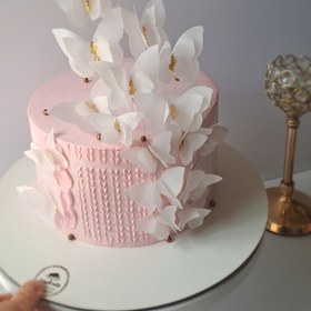 تصویر کیک ترند پروانه ای 