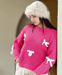 تصویر بافت دخترانه پاپیونی نیلا ـ قسطی 