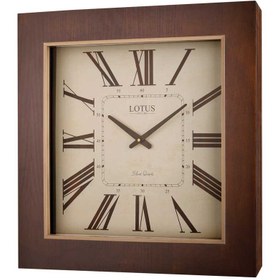 تصویر ساعت دیواری چوبی لوتوس مدل TROY کد LOTUS - TROY Wooden wall clock Code W-9911