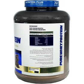 تصویر پودر پیور وی پروتئین نوتریشن پلاس 2270 گرمی PURE WHEY PROTEIN Pow