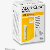 تصویر سوزن تست قند خون اکیوچک سافت کلیکس بسته 100 عددی 