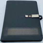 تصویر سررسید هوشمند چندکاره با پاوربانک و فلش مموری 