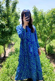 تصویر پیراهن زنانه بلند شهرزاد کد ۲۰۳۵ Long dress 2035