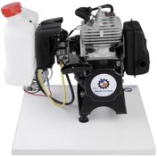 تصویر موتور آرسی RC مدل بنزینی دو زمانه پنج اسب بخار ظرفیت 60 سی سی 