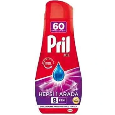خرید و قیمت ژل ماشین ظرفشویی پریل Pril Hepsi 1 Arada تعداد 60 بار شستشو ...