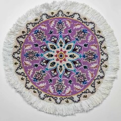 تصویر فرش دستبافت گرد نایین Round handwoven carpet