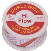 تصویر سیم لحیم ۰.۸ میلی متر وزن ۱۰۰ گرم 