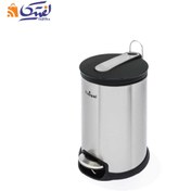 تصویر سطل زباله استیل یونیک مدل UN4410 ظرفیت ۵ لیتر با آرام بند 