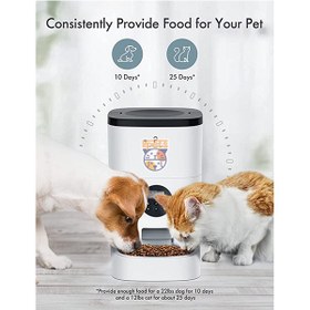 تصویر ظرف اتوماتیک غذای سگ و گربه 