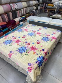 تصویر پتو ابریشمی دونفره جنس درجه یک برجسته برند ال قصر 