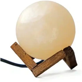 تصویر آباژور سنگ نمک مدل گوی قطر 8 سانتی متر Ball model salt rock lampshade