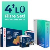 تصویر ست فیلتر خودرو مجموعه تعمیر و نگهداری دیزل مرسدس E220 2023 2025 4 عدد Bosch 