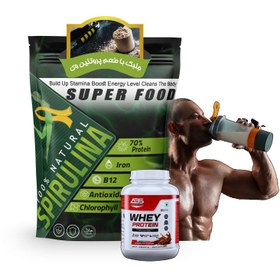 تصویر جلبک و پروتیین وی 