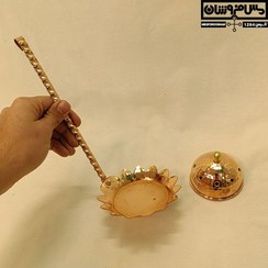 تصویر اسپند دود کن مسی مدل خورشیدی 