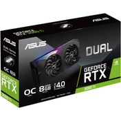 تصویر کارت گرافیک ایسوس مدل RTX3060TI DUAL ظرفیت ۸ گیگابایت GDDR6 