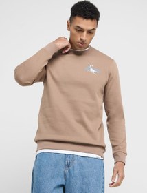 تصویر سویشرت آستین بلند اسپاتریک با فیت معمولی و یقه گرد برند only & sons Spatrick Regualer Fit Crew Ncek Sweatshirt