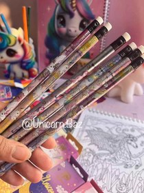 تصویر مداد مشکی یونیکورن 