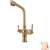 تصویر شیر ظرفشویی دومنظوره طوفان فلز مدل الینا Tofan Felez Dual Sink Mixer Elina Model