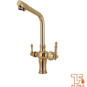 تصویر شیر ظرفشویی دومنظوره طوفان فلز مدل الینا Tofan Felez Dual Sink Mixer Elina Model