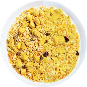 تصویر هویج پلو با مرغ 