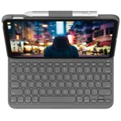 تصویر کیف و کیبورد آیپد لاجیتک مدل SLIM FOLIO Logitech SLIM FOLIO iPad 5 / 6 Integrated Bluetooth Keyboard