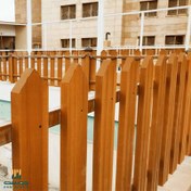 تصویر نرده چوب پلاست تراس مدل Top Flash 