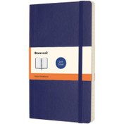 تصویر دفتر بنه نوت A5 جلد نرم سرمه ای 