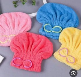 تصویر کلاه حمام - زرد 