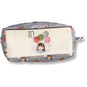 تصویر جامدادی سه زیپ طرح دختر 