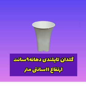 تصویر گلدان تایلندی بسته 50 عددی مشکی 