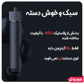 تصویر پیچ گوشتی شارژی شیائومی HOTO 3.6V Cordless Screwdriver Xiaomi HOTO 3.6V Electric Cordless Screwdriver QWLSD001