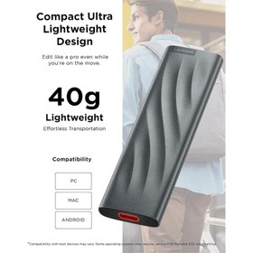 تصویر حافظه اس اس دی اکسترنال لنوو PS8 ظرفیت 512 گیگابایت Lenevo PS8 512GB External SSD