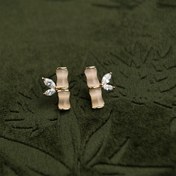 تصویر گوشواره طرح بامبو 