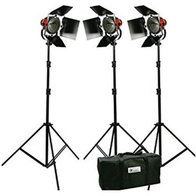 تصویر کیت نور پروژکتور دیمردار 300 وات Video Light 300w 